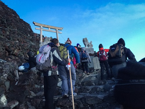 Mt Fuji climbing to catch sunrise was exciting memory in Japan!