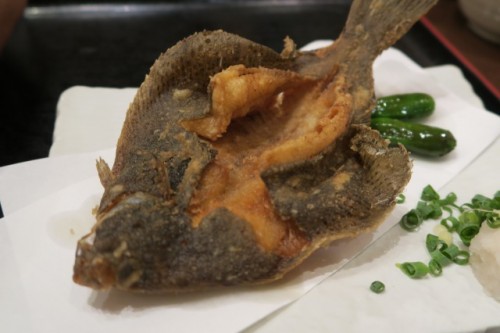 try flatfish, or any number of the delicious fish available in Oita