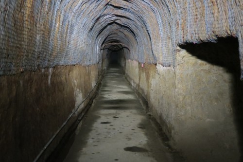 Inside Nakayama tunnel
