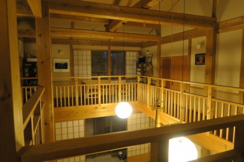 at the second floor in Farmer's inn in Yamakoshi