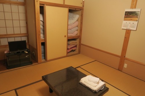 My room in Farmer's inn in Yamakoshi