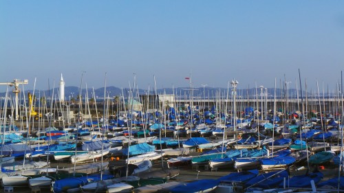 Visit of the Enoshima Yacht Harbor getting ready for the 2020 Tokyo Olympics