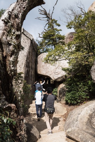 The hiking trail at Mount Misen, Miyajiama
