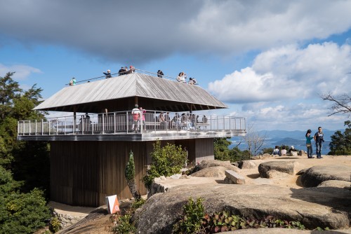 The observation deck at Mount Misen, Miyajiama