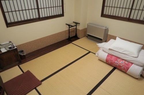 Ryokan Tatami room with Futon set