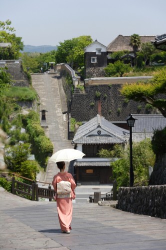 Kitsuki old castle town is in Oita prefecture, Kyushu.