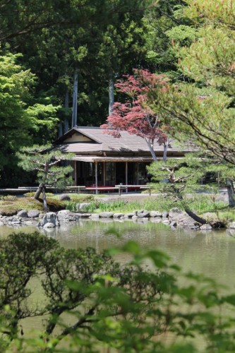 A View of the Teahouse from Across the Pond