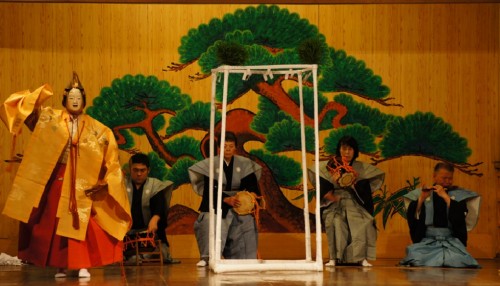 Sado island is deeply rooted in the tradition of the Noh performance, a form of classical Japanese theater combining dance and poetry with music, Niigata, Japan.