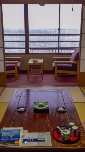 The Iwamotoro's room in Enoshima island, Kanagawa prefecture, Japan.