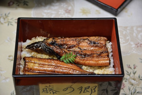 Grilled Eel for dinner at the guesthouse in Oita! 