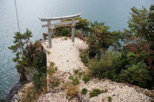 Chikubu, a Sacred Buddhist Island in the Lake Biwa, Shiga prefecture, Japan.