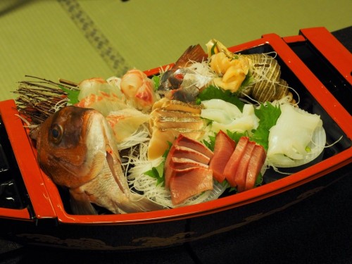 Kaiseki meal in Himi city, Toyama, Japan.