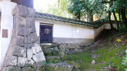 Japanese castle stone wall