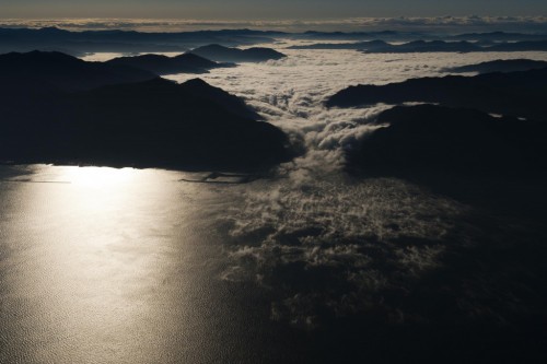 Sea of ​​clouds (unkai) found in Ozu City, Shikoku Island, Japan