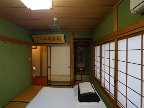 Guesthouse Shiromachi in Ozu City, Ehime, Shikoku island, Japan.