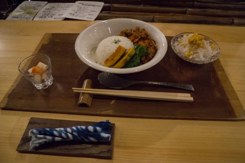 Curry Dinner at Yui-an Hostel and Cafe