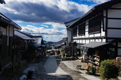 The Magome Post town in Nakatsugawa city, Japan.