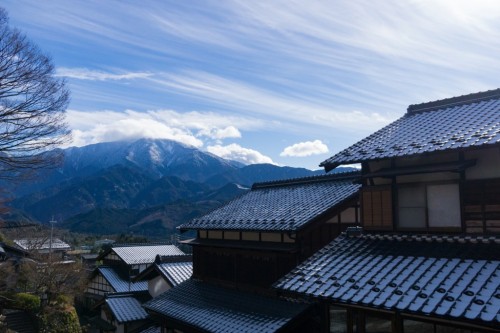 The Magome Post town in Nakatsugawa city, Japan.