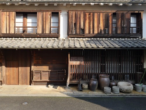 Yokaichi old town in Uchiko town, Ehime, Japan.