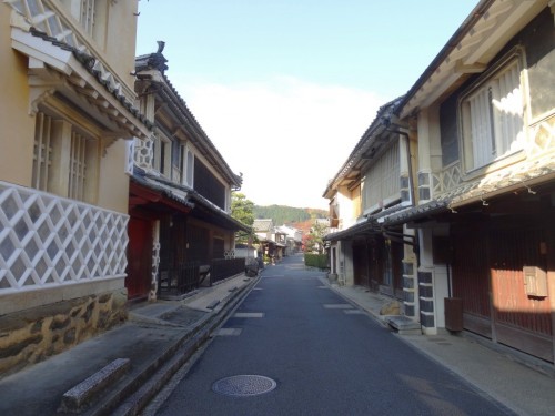 Yokaichi old town in Uchiko town, Ehime, Japan.