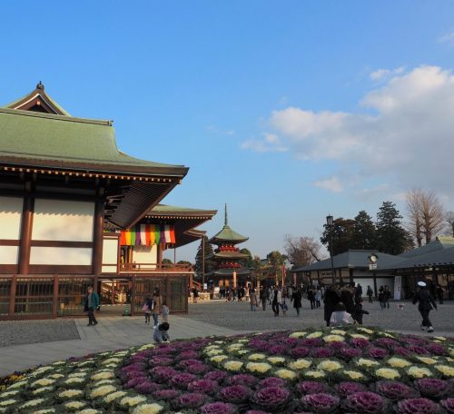 The historical Narita-san Temple near the Narita International Airport in Japan.