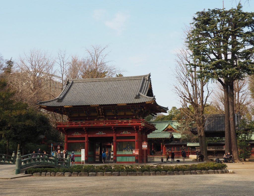 Nezu Shrine at Yanesen area in Tokyo, Japan.