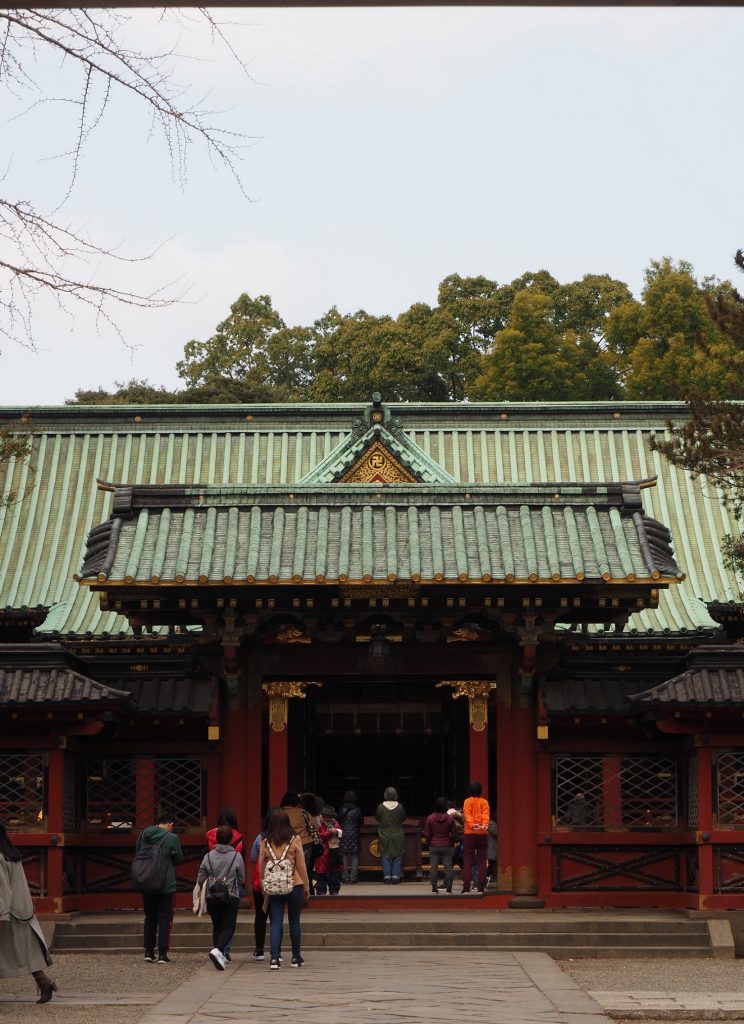 Nezu Shrine at Yanesen area in Tokyo, Japan.