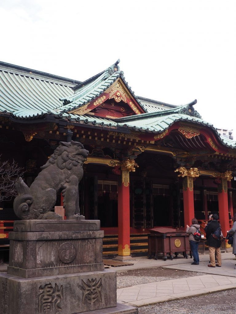 Nezu Shrine at Yanesen area in Tokyo, Japan.