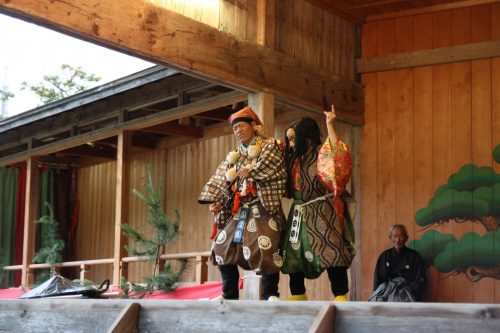 Sado Island Hamochi Noh Theatre Performance Traditional Stage Culture Niigata Prefecture