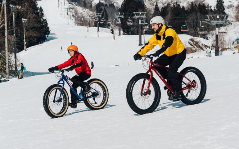 cycling in snow