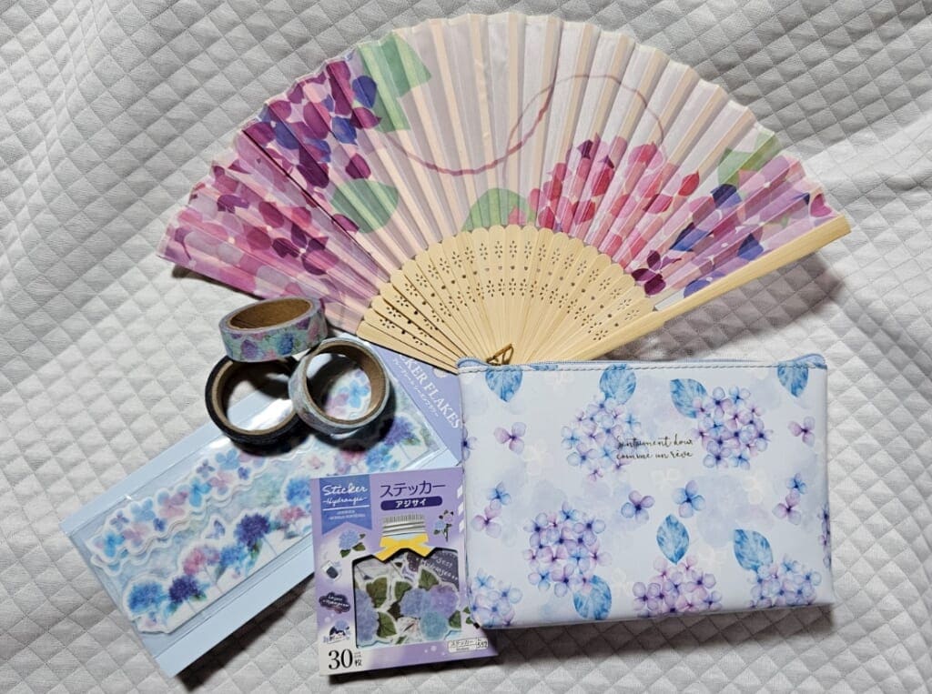 Souvenir a tema ortensie in Giappone